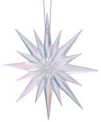 Украшение фигурное Снежинка радужная 11,3см, акрил, SYYKLB-1923058