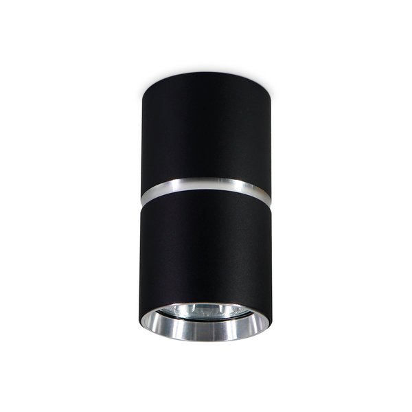 Светильник точечный накладной Ambrella light TN213116 BK/CH черный/хром GU10 