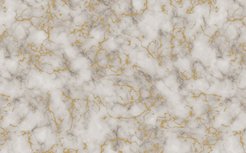 Клеенка Глянец Белый Мрамор 140см серый, ПВХ