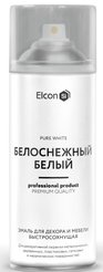 Эмаль для декора и мебели быстросохнущая Elcon белоснежный белый (520мл) аэрозоль