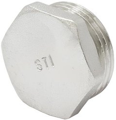 Заглушка латунная с наружной резьбой STI 1/2"