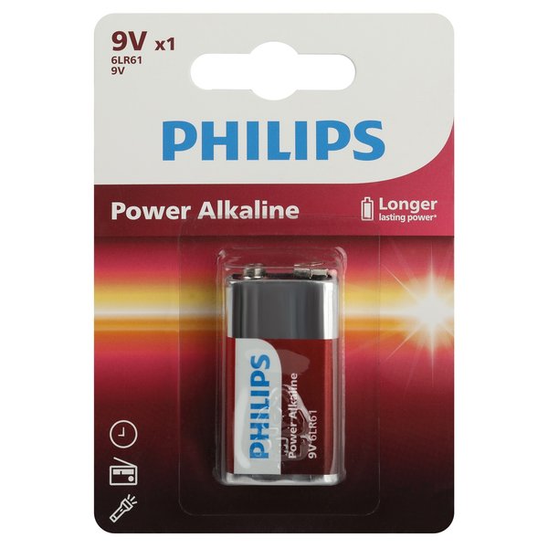 Батарейка алкалиновая Philips Power крона 1шт