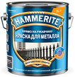 Краска для металла 3в1 Hammerite Гладкая RAL7024 Графитовая (2л)