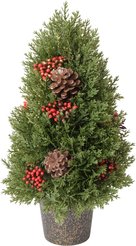 Украшение настольное Дерево хвойное 32х18см, SYSPS-0924111