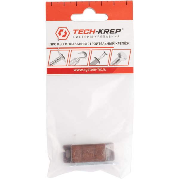 Защелка магнитная Tech-Krep цилиндр. с ответной планкой коричневая