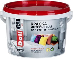 Краска акриловая Интерьерная DALI глубокоматовая цвет Белый База А (2,5л)
