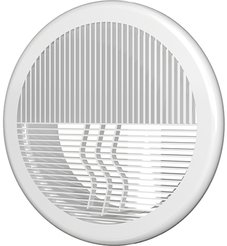 Решетка вентиляционная круглая D143 приточно-вытяжная АБС с фланцем D100