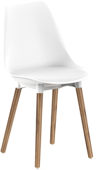 Стул кухонный Stepp Kano 29х41,5х85см полипропилен, белый