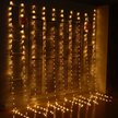 Электрогирлянда занавес-водопад универсальная 2х2,4м 640LED,тёплый белый СWF-640WW