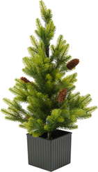 Елка искусственная Даймонд 70см, с шишками, ПЭ, SYSPS-0924145