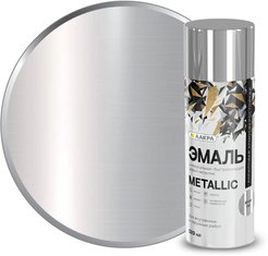 Эмаль аэрозольная ЛАКРА Metallic Эффект хром 318 (520мл/200гр)
