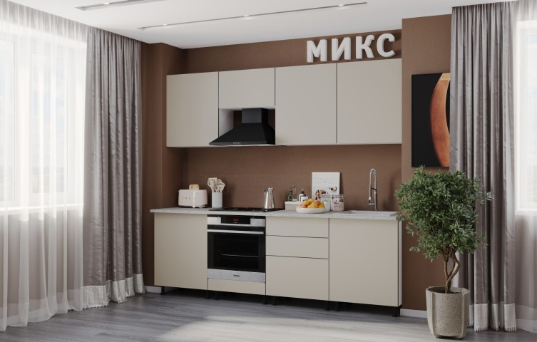 Фасады для кухни Глазов Микс Дымчато-серый