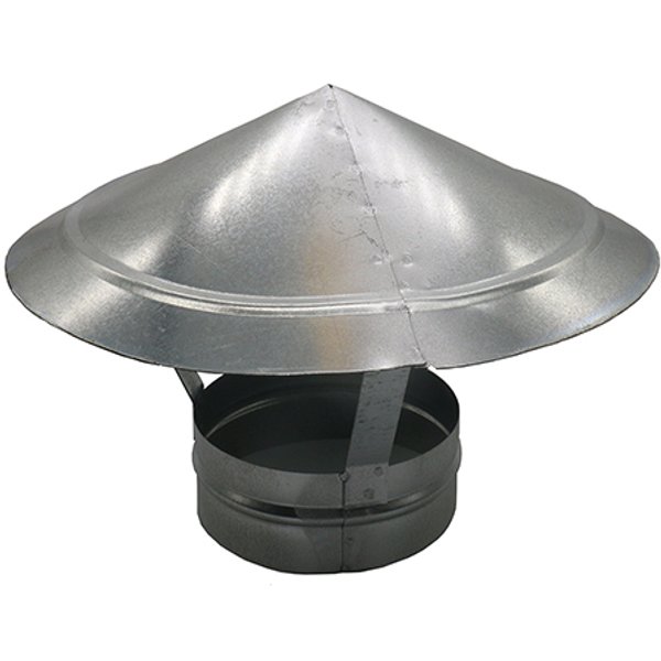 Зонт крышный для круглых воздуховодов,D200,оцинкованная сталь