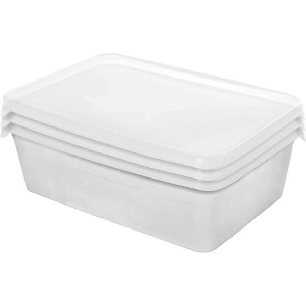 Набор контейнеров д/заморозки продуктов Plast Team/Lucky Friday Frozen 1,35л 3шт полипропилен