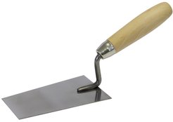 Кельма нержавеющая сталь Трапеция 160мм Pqtools дер.ручка