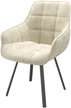 Стул кухонный Mamadoma Romeo b02 46х43х87см велюр/металл, белый/черный, поворотный