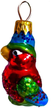 Украшение елочное Попугай стекло 6см