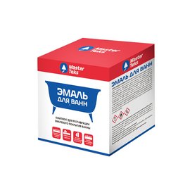 Эмаль для реставрации ванн эпоксидная MasterTeks цвет белый (0,8кг ...