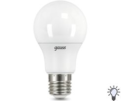 Лампа светодиодная Gauss 12Вт E27 груша 4100K свет нейтральный белый