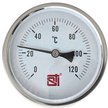 Термометр биметаллический STI Ø63мм,120°C,погружной (гильза 50мм G1/2") 