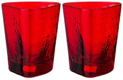 Набор стаканов Lefard Rocky Red 320мл 2шт низкие, стекло