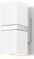 Светильник настенный FW245/2 WH/CH белый/хром GU10x2 max 12W 155x61x80