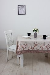 Клеенка Полли Перри 140см бежевый, ПВХ