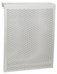 Экран радиаторный,просечно-вытяжной,490х610х140,5-и секционный,сталь,белый