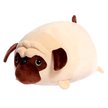 Игрушка мягкая Собака мопс кругляш 35см