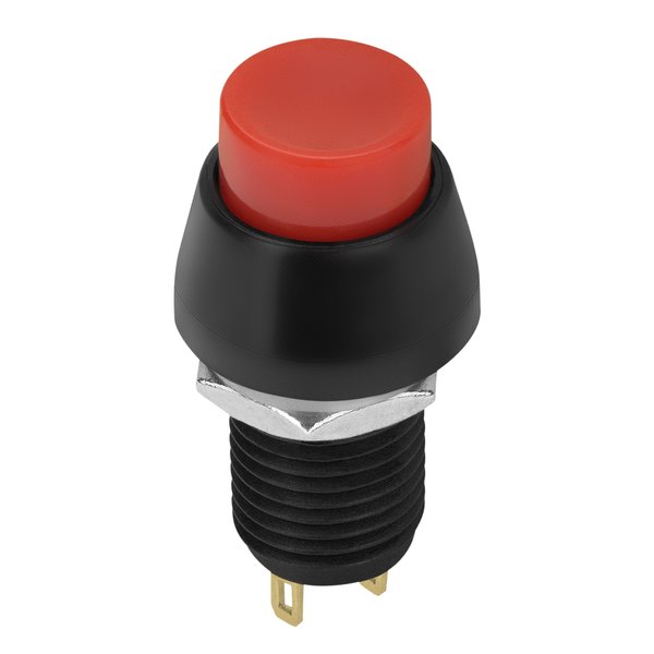 Выключатель-кнопка красная duwi 2 контакта 250В 3А ВКЛ-ВЫКЛ 26855 0