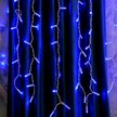 Электрогирлянда занавес внешняя 1,5х2м 300LED синий SYCL-014