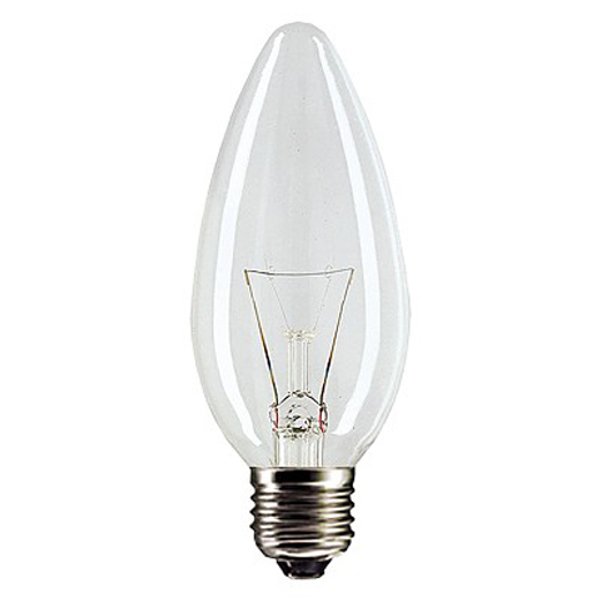 Лампа Philips B35 40W Е27 CL свеча прозрачная