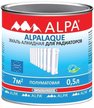 Эмаль для радиаторов алкидная ALPA Alpalaq белая полуматовая (0,5л)