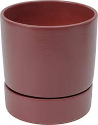 Горшок керамический Берген d15см h15,5см v1,8л, бургунди