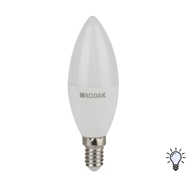 Лампа светодиодная Kodak B35-11W-840-E14 11Вт Е14 свеча 4000К свет нейтральный белый