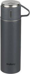 Термос Mallony Festa 500мл нерж.сталь, 3 чашки