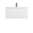 Тумба подвесная Gem 75см,1 ящик push-to-open,цвет:белый,глянец M90FHX07521WG