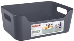 Корзина универсальная Бытпласт Scandi 24х17х9см 3,1л пластик, серый