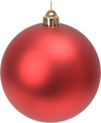 Шар 15см, красный, матовый, SYQA-0125330-1