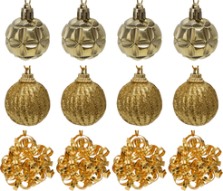 Набор шаров 12шт 4см, золото, SYXGJA-0425008