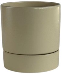 Горшок керамический Берген d12см h12,5см v0,9л, бежевый