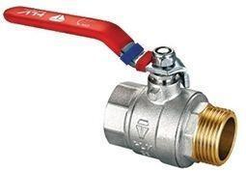 Кран латунный шаровый V&G 1 1/4" внутренняя-наружная резьба, ручка рычаг