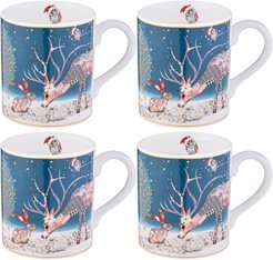 Набор кружек Lefard Christmas 4шт 230мл Пэчворк, фарфор