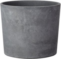 Кашпо бетонное Кедр d18см h16см v2,7л, серый