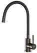 Смеситель для кухни ESKO K44GMB с гибким изливом, графит