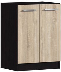 Шкаф напольный Виктория 81,8х46х60см ЛС-60 Венге/Дуб Сонома, без столешницы