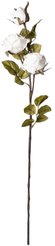 Цветок искусственный Роза белая 80см
