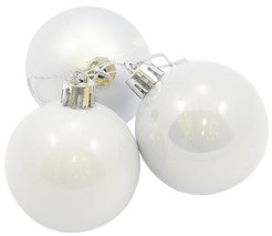 Набор из 3 шаров SY-1407 50мм серебро
