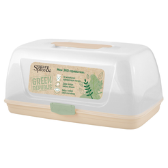 Хлебница Sugar&Spice Green Republic 34,6х19,5х15,5см лён ПП, ПВХ