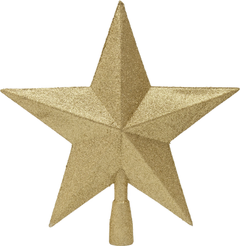 Верхушка елочная Звезда 27х28см золото/глиттер SYSDX-3525038
